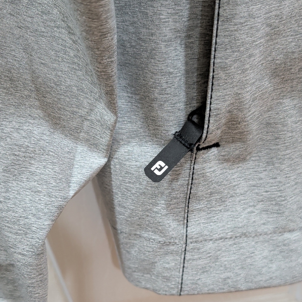 Footjoy Light Gray Performance Full-Zip Jacket Wi… - image 4